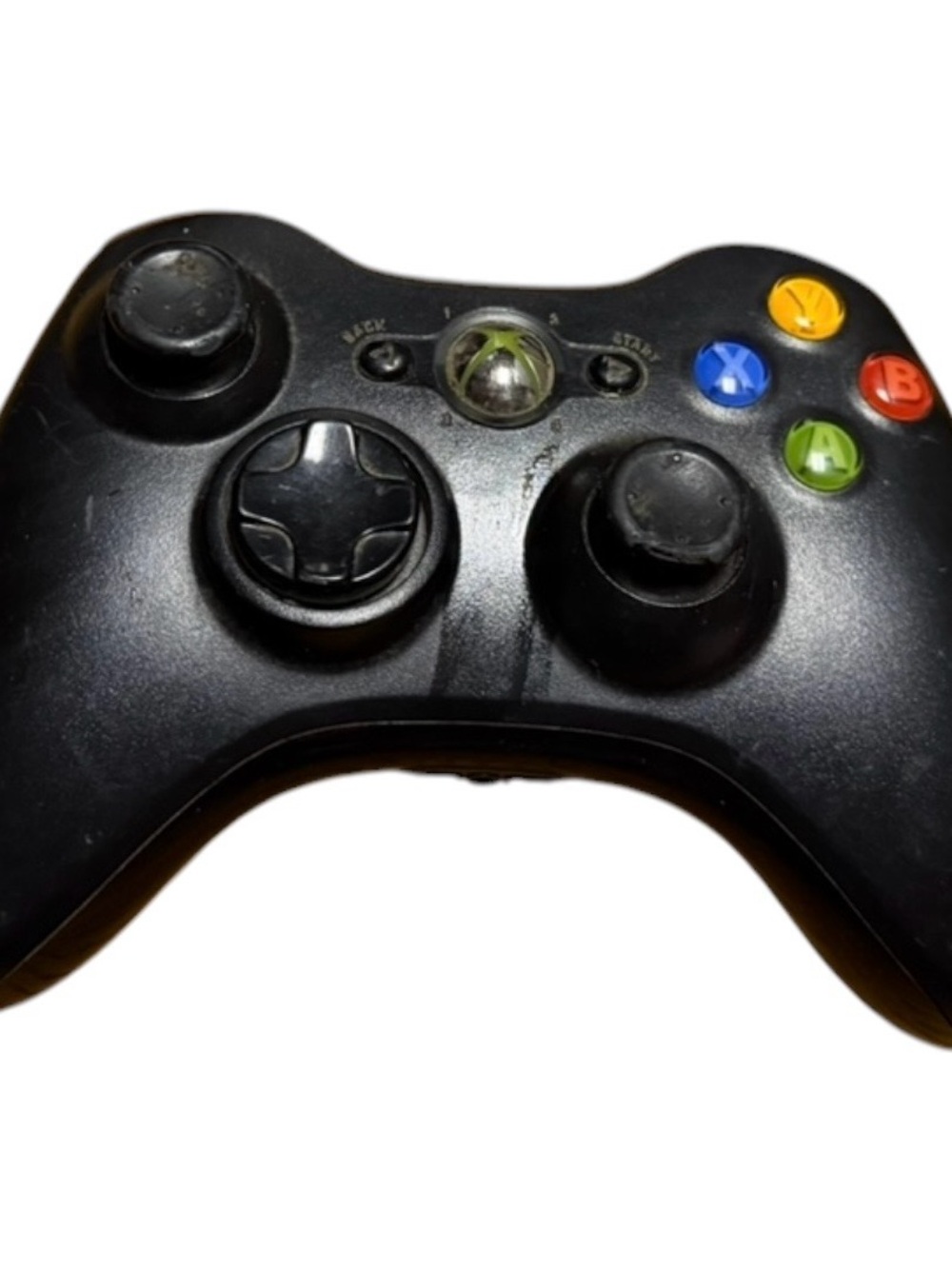 Official Microsoft Xbox 360 Wireless Controller - Black (OEM Model 1403) Works